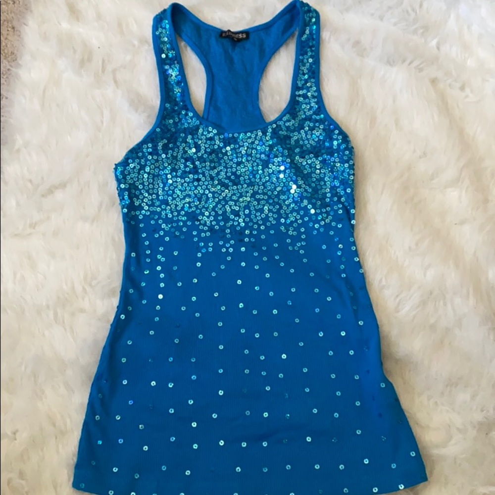 Express sequin tank